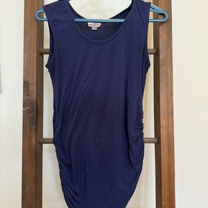 Set of two maternity shirts with side ruche